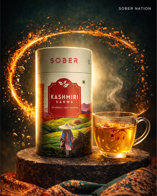Sober Nation Kashmiri Kahwa (20 Tea Bags) Boosts Immunity, Digestion, Gives Glowing skin, Detoxifies Body, Reduces Stress, Fatigue