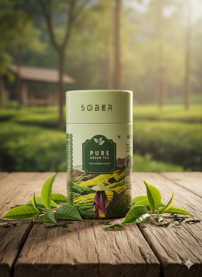 Sober Nation Himalayan Green Tea (20 Tea Bags) Rich in Antioxidants, Boosts Immunity, Fight Acne Causing, Minimize Sign of Aging