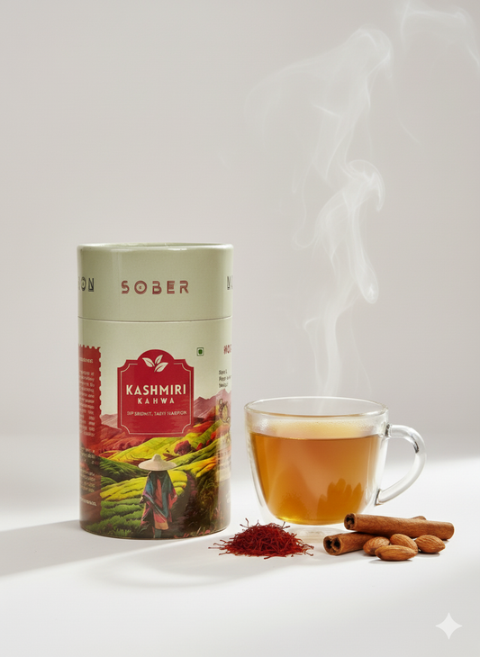 Sober Nation Kashmiri Kahwa (20 Tea Bags) Boosts Immunity, Digestion, Gives Glowing skin, Detoxifies Body, Reduces Stress, Fatigue