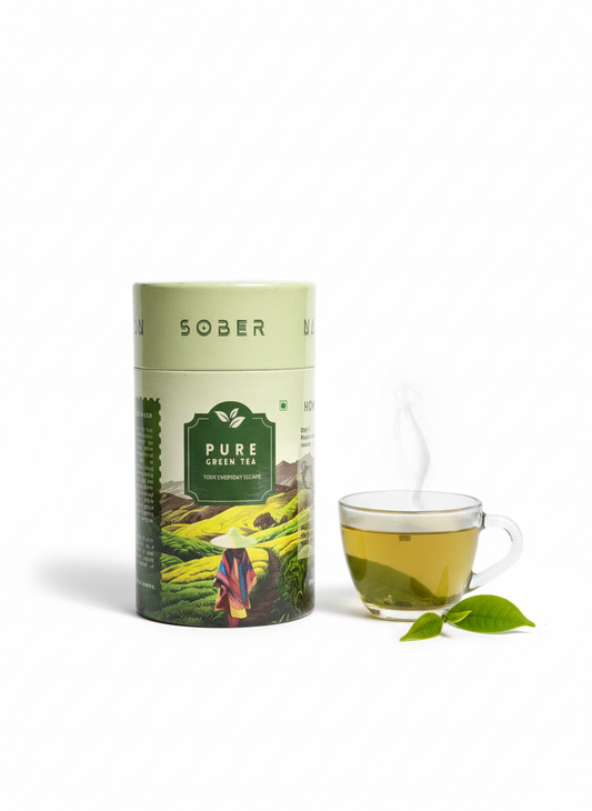 Sober Nation Himalayan Green Tea (20 Tea Bags) Rich in Antioxidants, Boosts Immunity, Fight Acne Causing, Minimize Sign of Aging